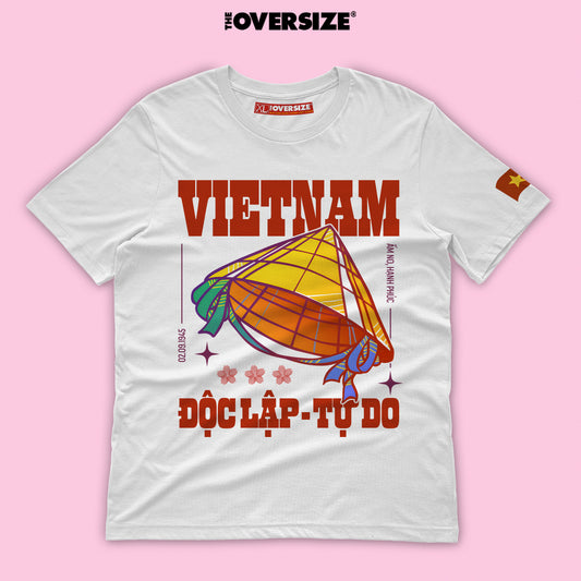 THEOVERSIZE Áo Thun Tự Hào Việt Nam, Độc Lập Tự Do